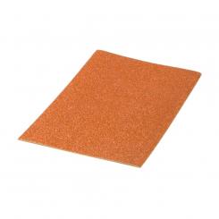 PRYSE Lámina Goma Eva purpurina biodegradable 40x60, 1 ud. naranja