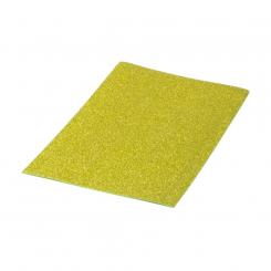 PRYSE Lámina Goma Eva purpurina biodegradable 40x60, 1 ud. oro