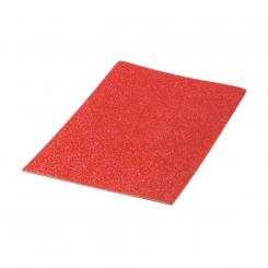 PRYSE Lámina Goma Eva purpurina biodegradable 40x60, 1 ud. rojo