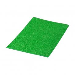 PRYSE Lámina Goma Eva purpurina biodegradable 40x60, 1 ud. verde