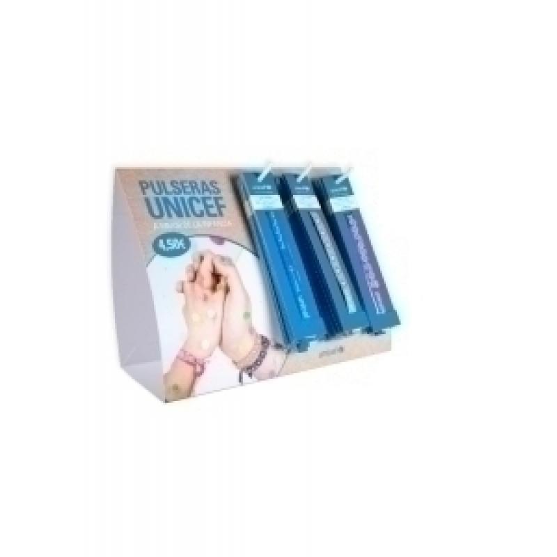 pulsera-unicef-tela-surtida-expositor-de-30