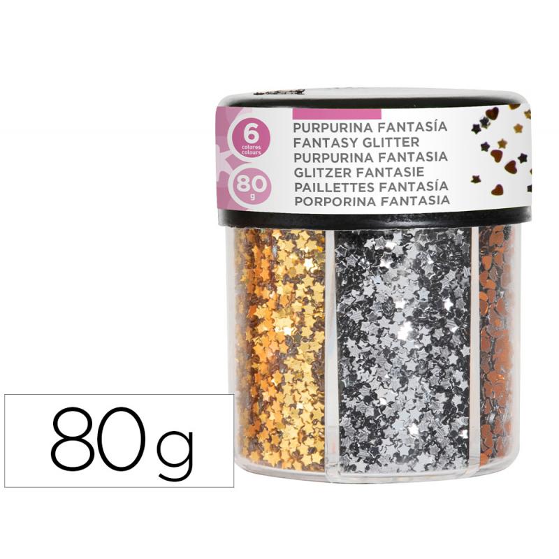purpurina-fantasia-liderpapel-corazon-y-estrella-color-oro-y-plata-bote-de-80gr
