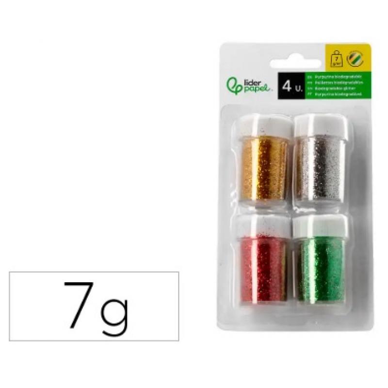 purpurina-liderpapel-biodegradable-fantasia-bote-de-7-gr-colores-metalicos-surtidos-blister-de-4