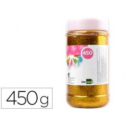 Purpurina LIDERPAPEL fantasia color oro metalizado bote de 450 gr