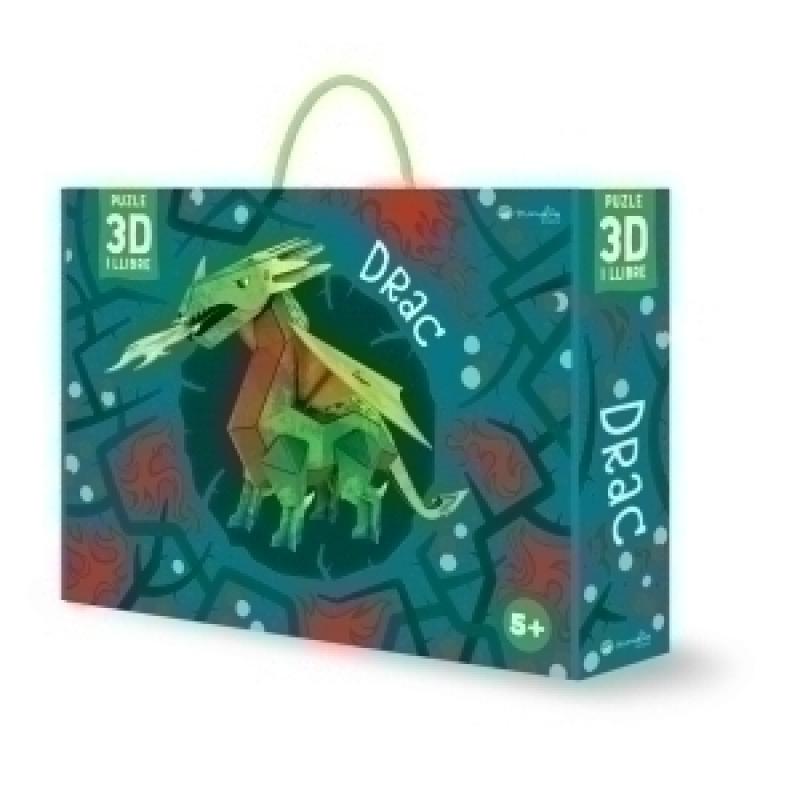 puzle-3d-y-libro-sassi-manolito-books-drac-3d-catalan-55-piezas-5-anos