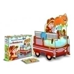 Puzle 3D Y Libro Sassi Manolito Books Los Bomberos 3D 12 Piezas (+3 Años)