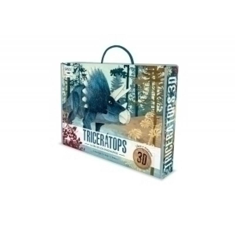 puzle-3d-y-libro-sassi-manolito-books-triceratops-3d-37-piezas-6-anos