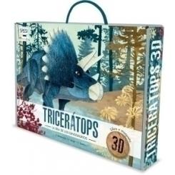 Puzle 3D Y Libro Sassi Manolito Books Triceratops 3D 39 Piezas (+6 Años)