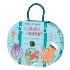 Puzle De Viaje Y Libro Sassi Manolito Books El Submarino De Los Animales 20 Piezas (+3 Años)
