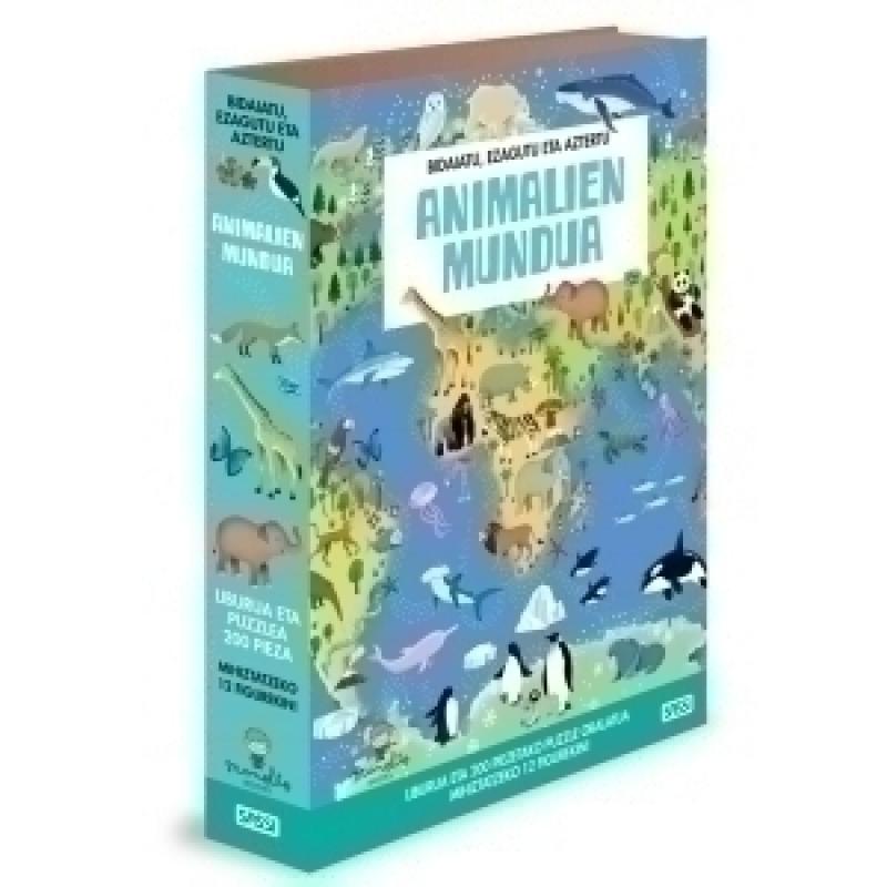 puzle-sassi-manolito-books-animalien-mundua-euskera-200-piezas-6-anos