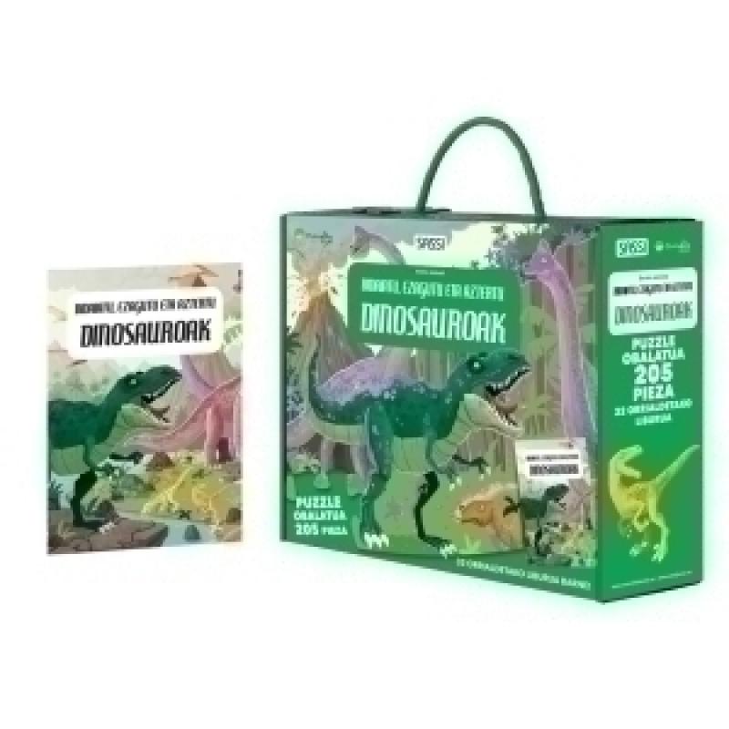 puzle-sassi-manolito-books-dinosauroak-euskera-205-piezas-6-anos