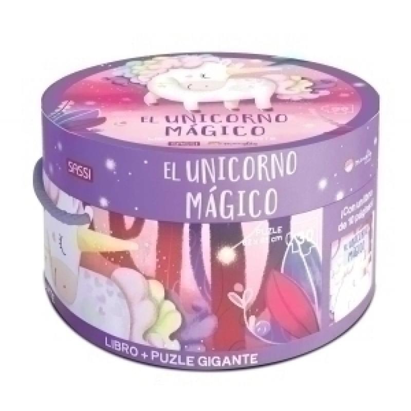 puzle-y-libro-sassi-manolito-books-el-unicornio-magico-30-piezas-3-anos