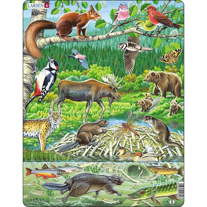 PUZZLE BOSQUE 45 PIEZAS