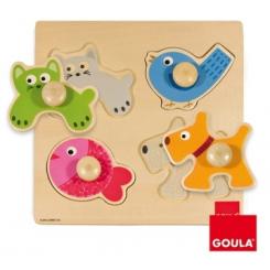 Puzzle DISET animales domésticos 4 piezas