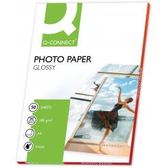 Q-CONNECT KF02771 papel fotográfico A4 Blanco Brillo