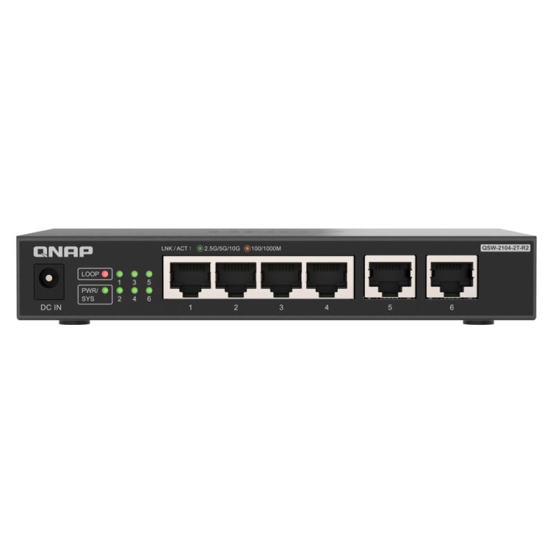 qnap-qsw-2104-2t-r2-switch-no-administrado-10g-ethernet-100-1000-10000-escritorio-negro