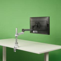 R-Go Tools Brazo de monitor R-Go Zepher Single, para un monitor, ajustable, capacidad de carga de 0-8 Kg, 100% circular, negro