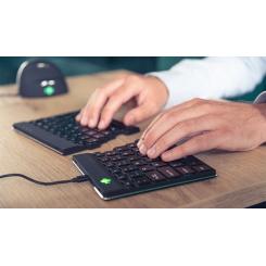 R-Go Tools Teclado ergonómico R-Go Split Break v2 con software de pausa, teclado dividido, QWERTY (ES), cableado, negro