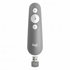 Logitech R500 apuntador inalámbricos Bluetooth/RF Gris