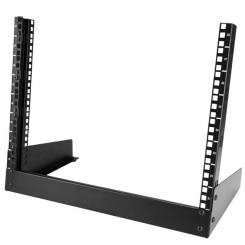 StarTech.com Rack de Sobremesa de 8U de 2 Columnas - Armario Rack de Servidores con Marco Abierto