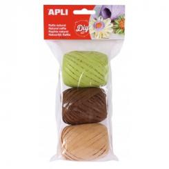 APLI Rafia Natural Tonos Nature 3U 30Mts/Un