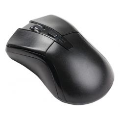 Raton Q-CONNECT optico 1000 dpi inalambrico nano receptor usb 2,4 ghz negro