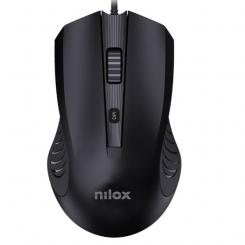 Nilox RATÓN USB CON CABLE, NEGRO - NILOX