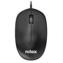 Nilox RATÓN USB CON CABLE, NEGRO - NILOX