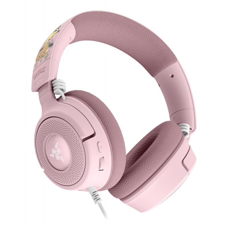 razer-kraken-v4-x-pikachu-eevee-edition-auriculares-alambrico-diadema-juego-usb-type-c-usb-type-a-rosa