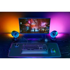 Razer Nommo V2 Pro altavoz Rango completo Negro Inalámbrico y alámbrico