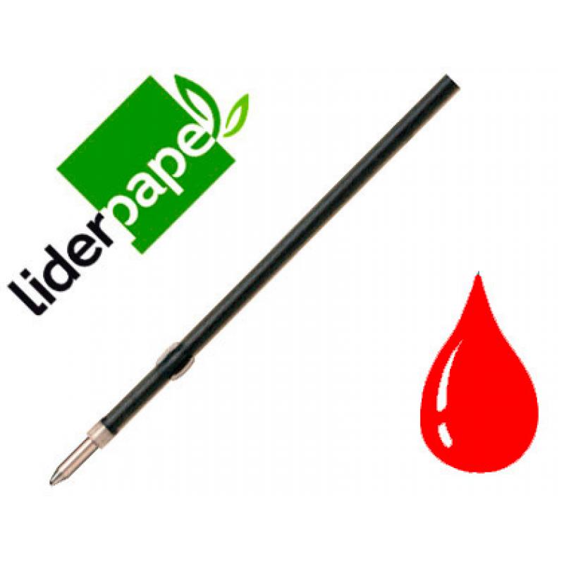 recambio-boligrafo-liderpapel-gummy-touch-retractil-10-mm-tinta-roja-bolsa-de-10-unidades