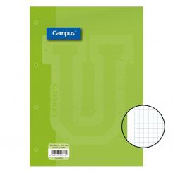 Recambio Campus A4 100H 90G 4 Taladros Cuadriculado CN5 Verde