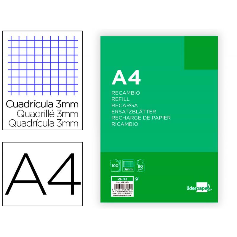 recambio-liderpapel-a4-100-hojas-60gr-m2-cuadro-3-mm-con-margen-4-taladros