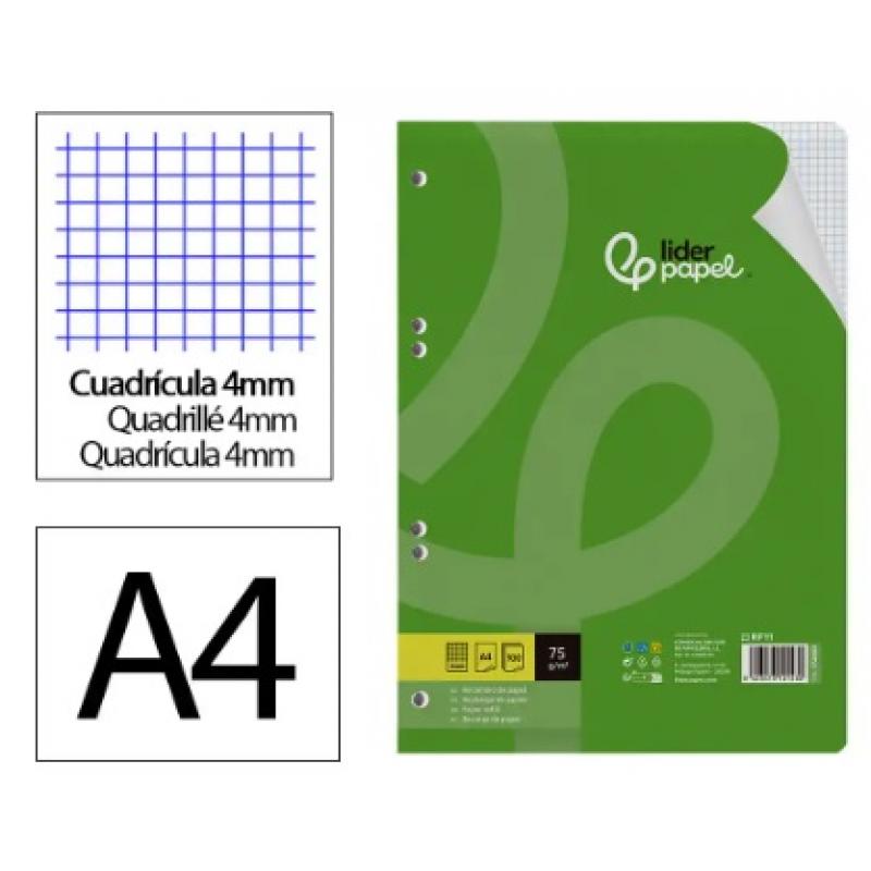 recambio-liderpapel-a4-100-hojas-75gr-cuadriculada-4mm-c-margen-16-taladros
