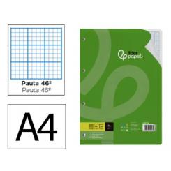 Recambio LIDERPAPEL A4 100 Hojas 75gr Rayado Nº46 4 taladros