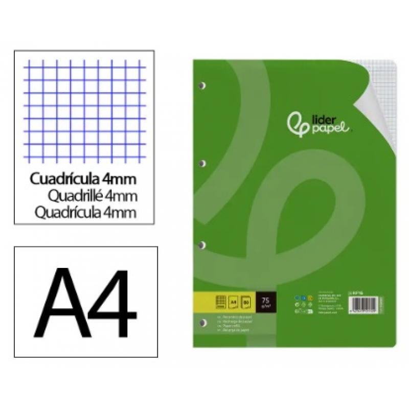 recambio-liderpapel-a4-80-hojas-75gr-cuadriculada-4-mm-c-margen-4-taladros