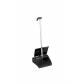 Recogedor con tapa mango de aluminio y empuñadura ergonómica con clip portamangos incluido negro