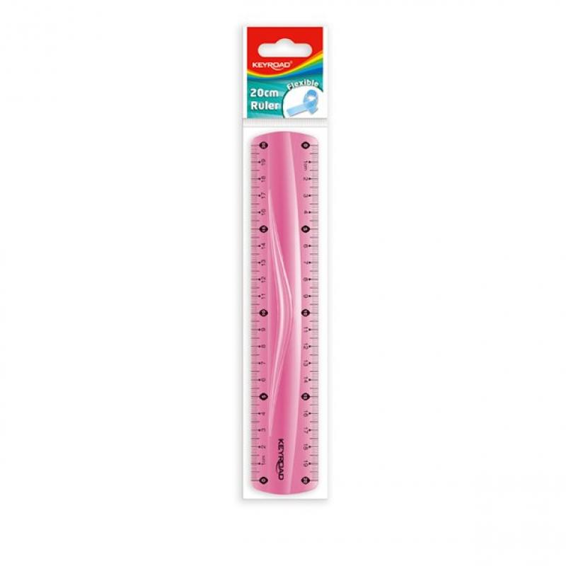 Regla Flexible KeyRoad plástico 20 cm