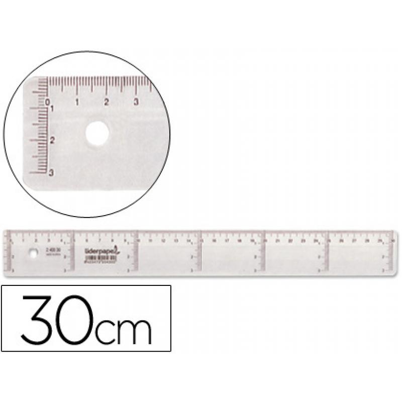 regla-liderpapel-plastico-cristal-30-cm