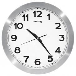 Reloj Pared Swing Aluminio 30Cm Diame