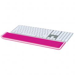 Reposamuñecas para teclado LEITZ WOW fucsia/blanco