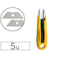 Repuesto cuter Q-CONNECT ancho para modelo kf14624 cuchilla 18 mm blister 5 unidades