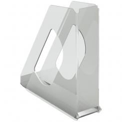 ESSELTE Revistero Europost, altura media transparente, cristal
