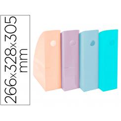 Revistero EXACOMPTA Aquarel Mag-Cube Set De 4 Unidades Colores Pastel 266X328X305 mm
