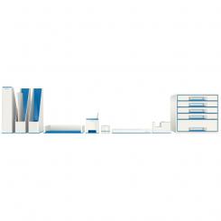 Revistero LEITZ WOW DUAL, azul/blanco