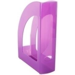 Revistero Plastico 80Mm Traslucido Malva