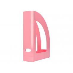 Revistero plastico Q-CONNECT color rosa pastel 320x250x80 mm