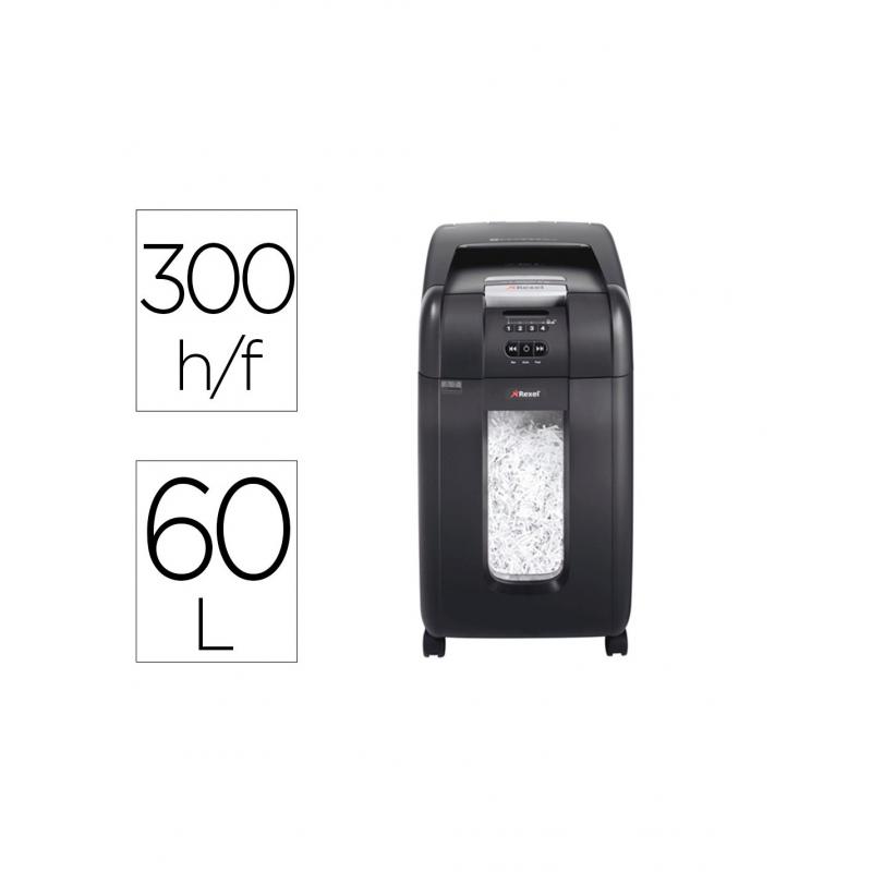 REXEL Destructora oficina Optimum Auto+ 300X EU, autoalimentación, negro