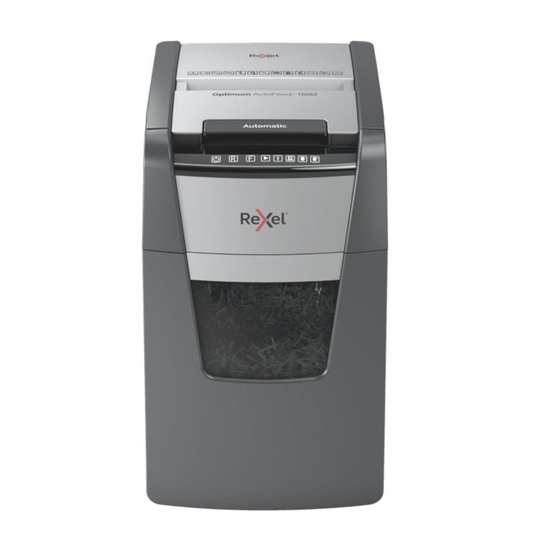REXEL Destructora personal Optimum Auto+ 150X EU, autoalimentación, negro