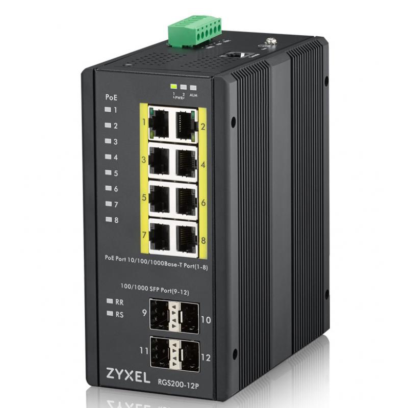 rgs200-12p-gestionado-l2-gigabit-ethernet-10-100-1000-energia-sobre-ethernet-poe-negro